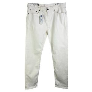 Southern Tide "Charleston Fit" Jeans Mens 34x32 White Classic Summer NWT